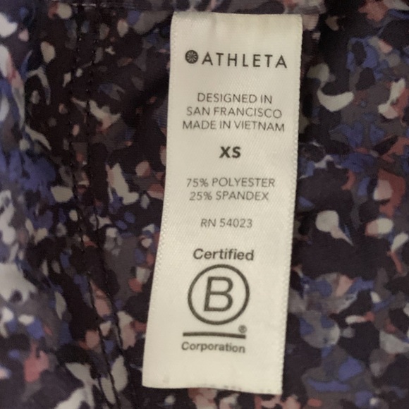 Athleta Rainer Tight Printed Mesh Leggings Ranier! Excellent condition! - Picture 4 of 4
